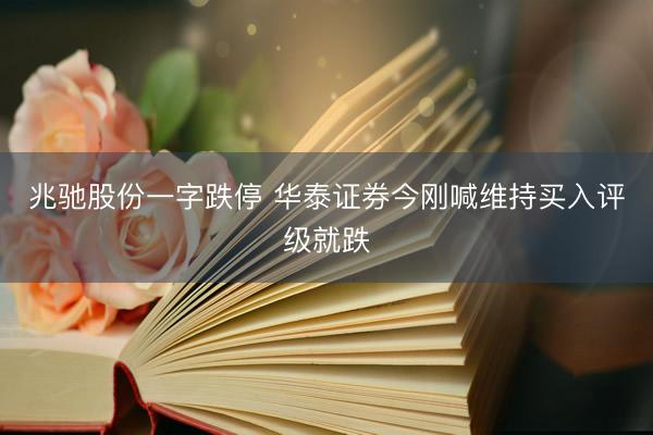 兆驰股份一字跌停 华泰证券今刚喊维持买入评级就跌