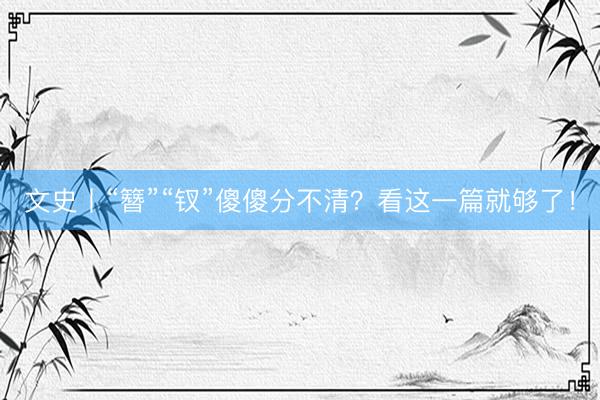 文史丨“簪”“钗”傻傻分不清？看这一篇就够了！
