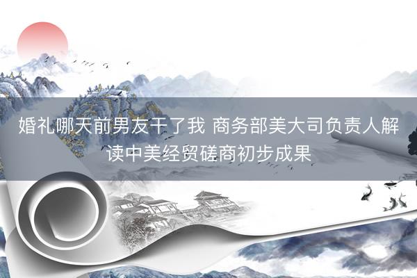 婚礼哪天前男友干了我 商务部美大司负责人解读中美经贸磋商初步成果