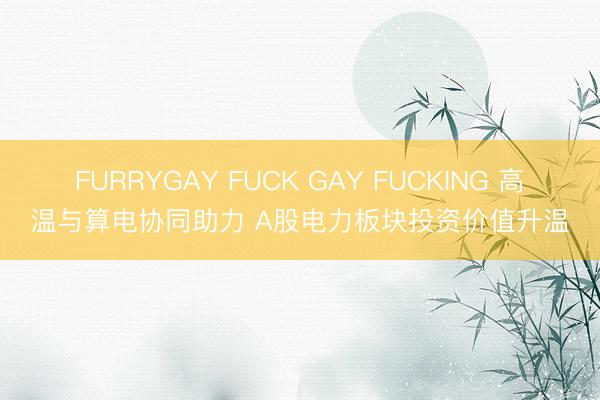 FURRYGAY FUCK GAY FUCKING 高温与算电协同助力 A股电力板块投资价值升温